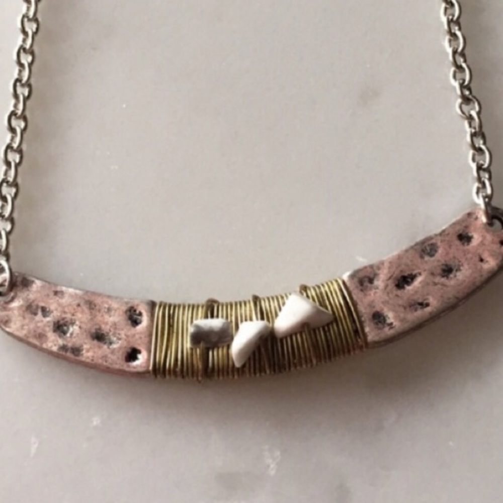 Pink Patina Necklace